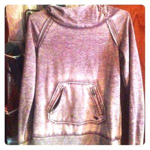 Roxy hoodie with button up collar