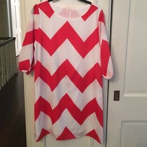 Everly Chevron Shift Dress
