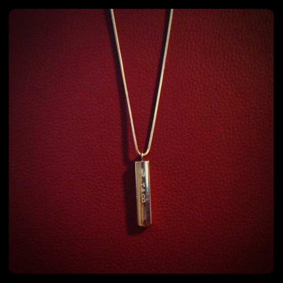Authentic tiffany  & co 1887 bar necklace