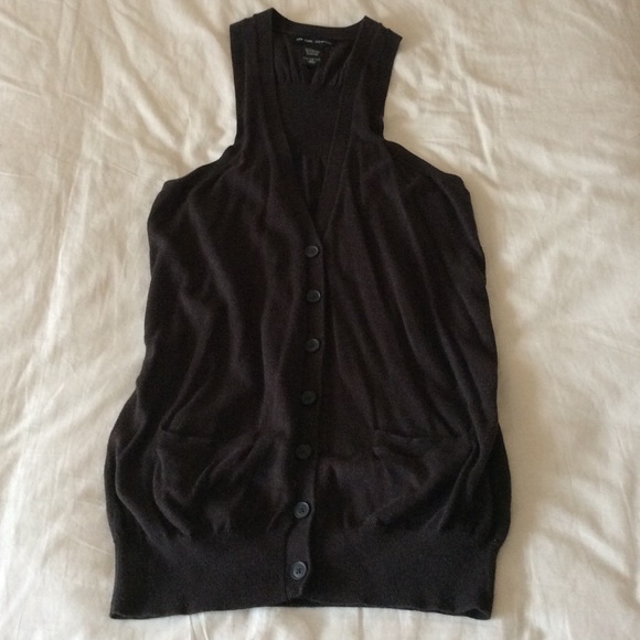 New York & Company Racerback Sweater Vest - Gray
