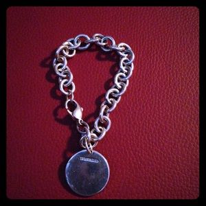 Authentic Tiffany & Co Round Tag Bracelet.