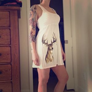 Sporty Girl Deer Dress NWOT