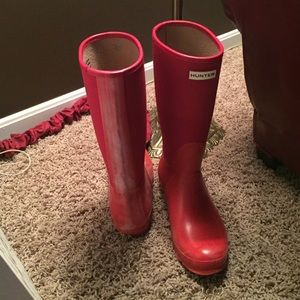 Red Hunter Boots