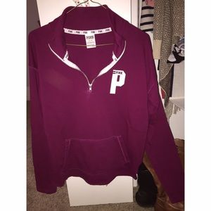 Victoria Secret pink quarter zip