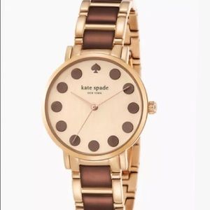 NWT Kate Spade Gramercy Dot Chocolate  Watch♠️