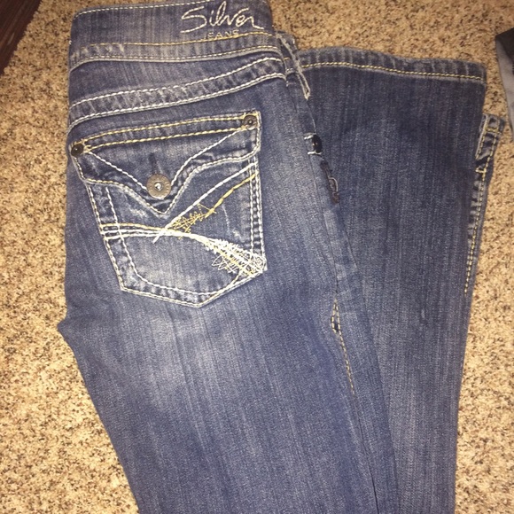 CUTE silver jeans