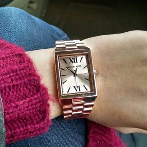 MK Watch Rose Gold Worn Once