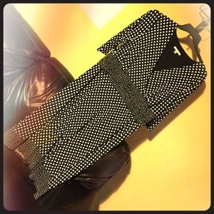 Reduced! Black/white polka dot dress, size 20w