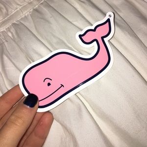 vineyard vines pink whale sticker