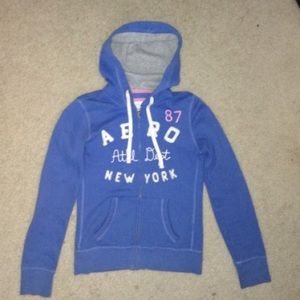 Y2K Aeropostale Zip up Hoodie Sweatshirt Jacket