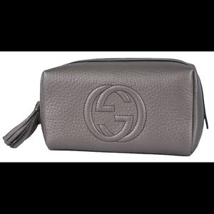 SOLD!!! NEW silver leather soho tassel Gucci Bag