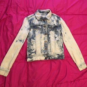 tie dye jean jacket