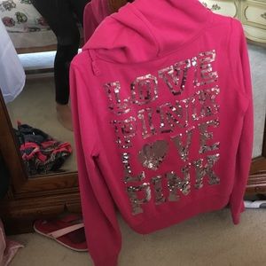 Victoria's Secret PINK zip up hoodie