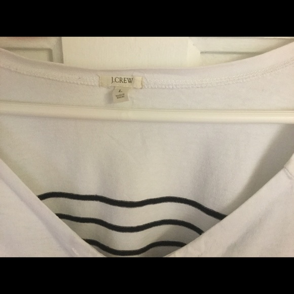 Women's JCrew 3/4 Sleeve Striped shirt - Picture 2 of 3