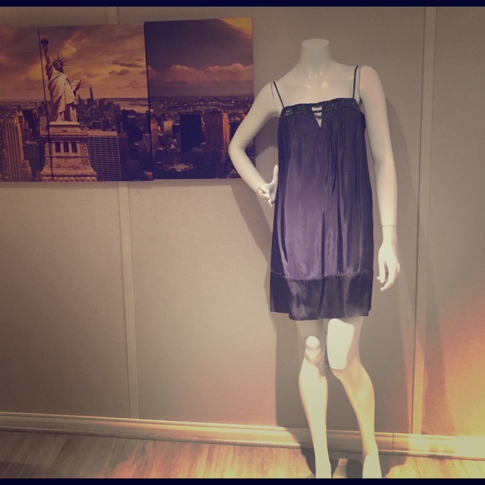 BCBG beaded neckline party dress