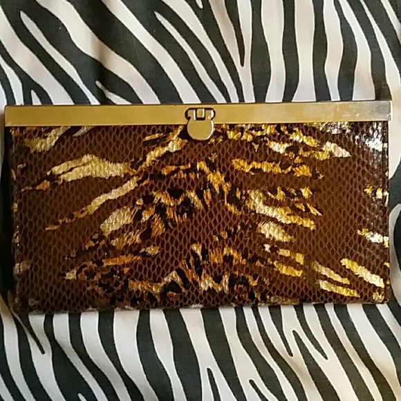 Animal print wallet