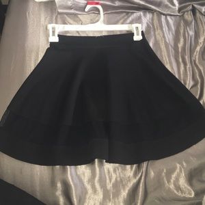 Black skater skirt
