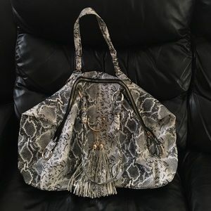Snake print bag
