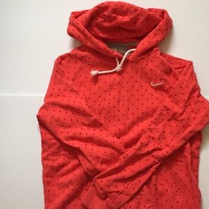 Nike Red Poka Dot Hooded Sweatshirt