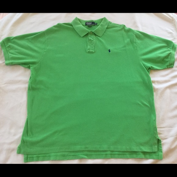 Men's XXL POLO by Ralph Lauren bright green shirt