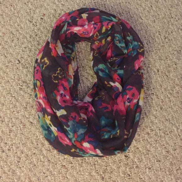 Floral infinity scarf