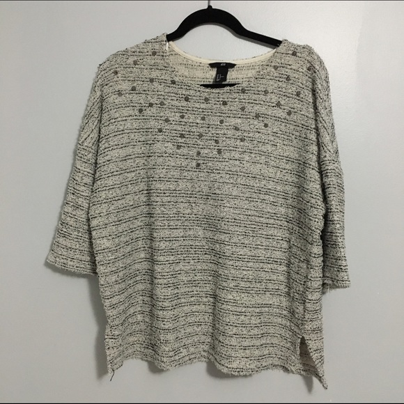 🌟H&M Studded Cozy Sweater, Size M