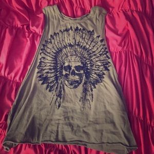 Skull muscle tank
