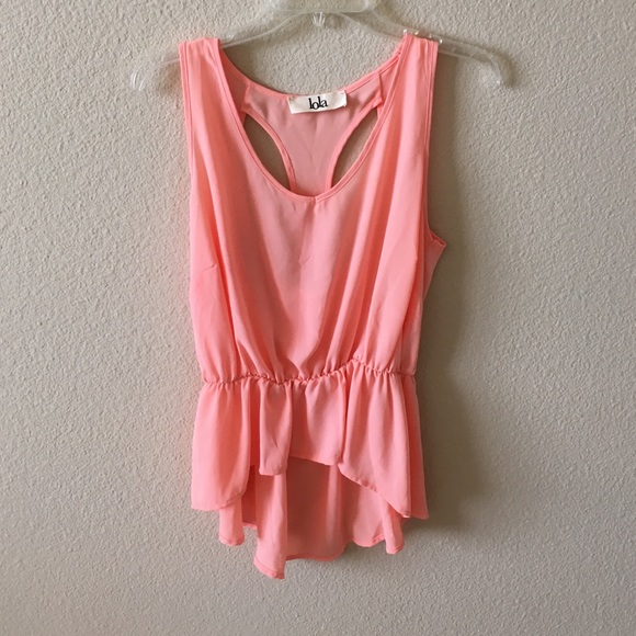 Lola Coral Racerback Tank