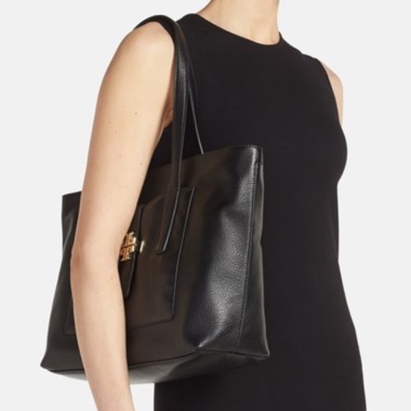 🆕Tory Burch "Meyer Plaque" tote in Leather, NWT - Picture 4 of 4