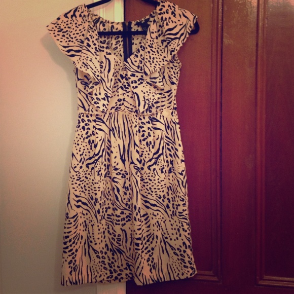Leopard print h&m dress