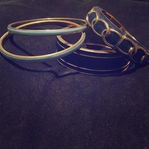 Blue bangle set