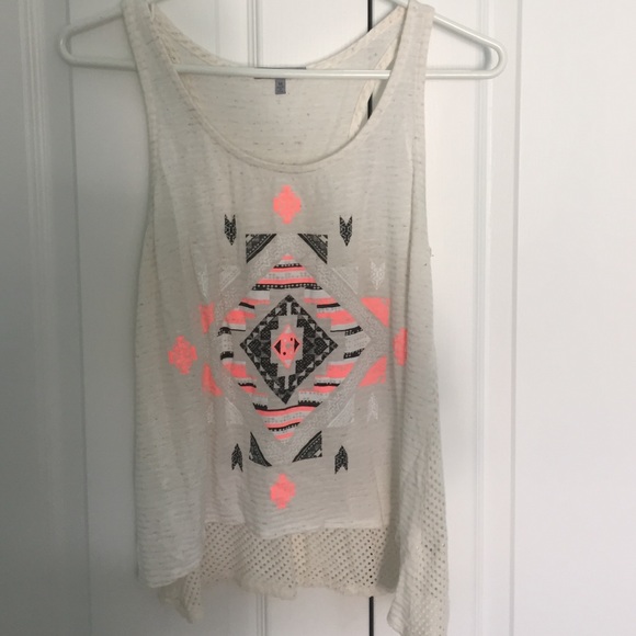 Charlotte Russe geometric tank top