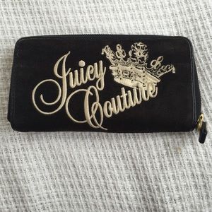 Juicy Couture Zip Wallet Clutch with Logo