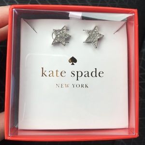 Kate Space silver star earrings
