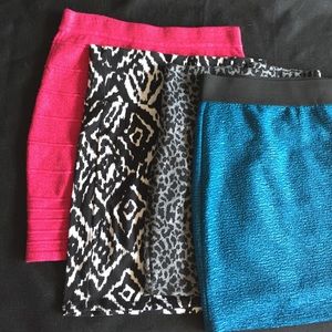 4 cute skirts! Too small for me..😐good condition!