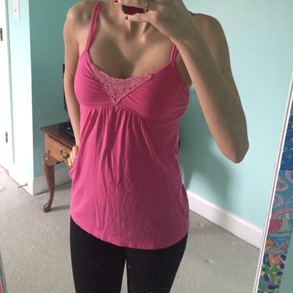 American eagle pink tank top