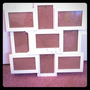 9 photo insert wall art