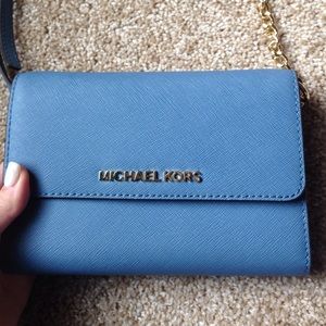 Michael Kors small blue purse