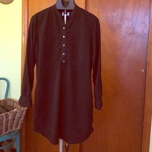 Lou & Grey soft black shirt dress