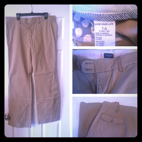 American Eagle dark khaki pant
