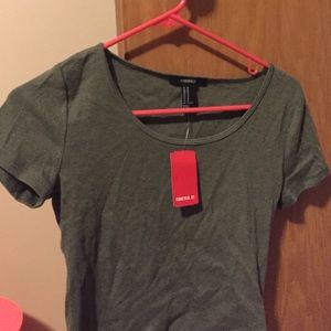 Olive Green Crop Top