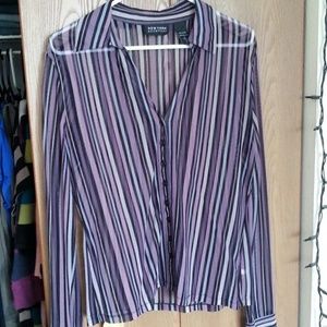 Sheer Stripe Blouse