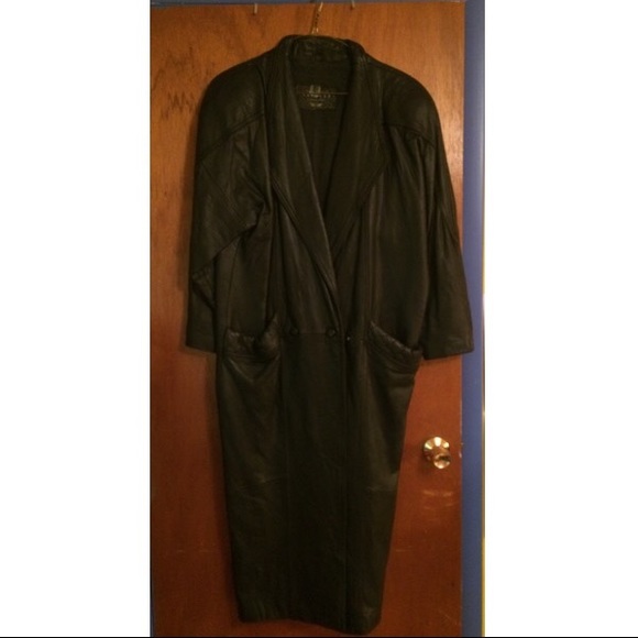 Vintage Express Full Length Leather Coat