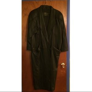 Vintage Express Full Length Leather Coat