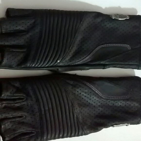 Harley Davidson Fingerless leather gloves