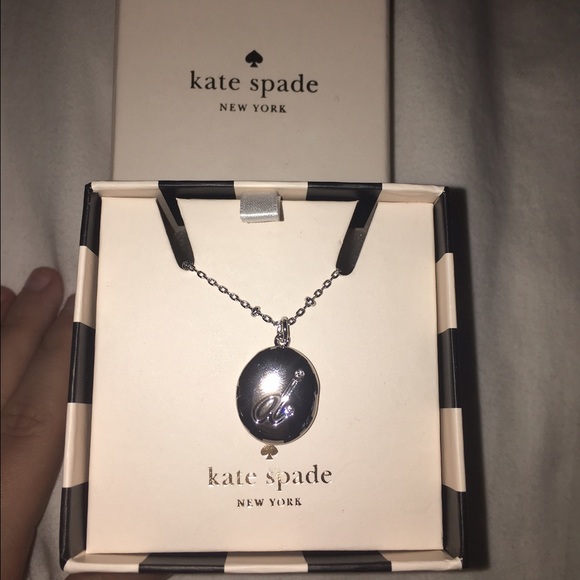 Kate Spade monogramed "D" pendant Necklace