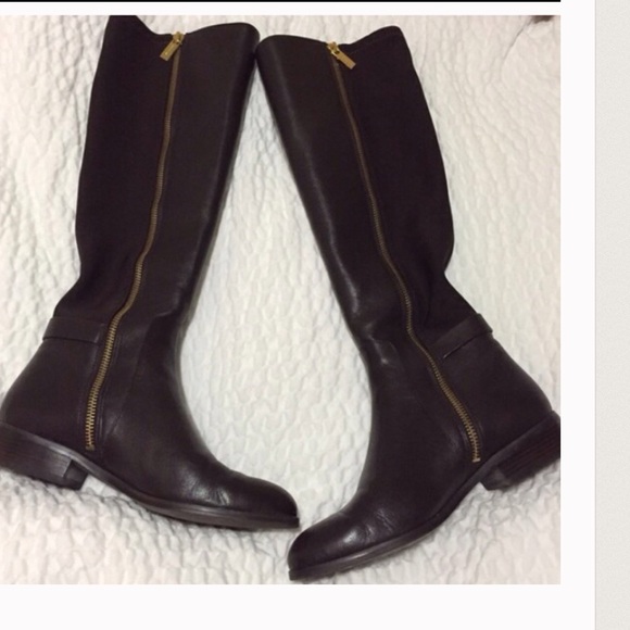 Michael Kors Brown Leather Boots - Picture 2 of 4