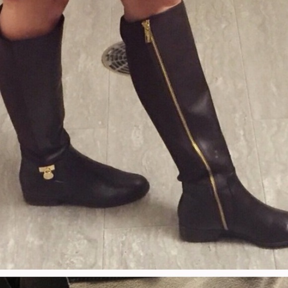 Michael Kors Brown Leather Boots - Picture 3 of 4