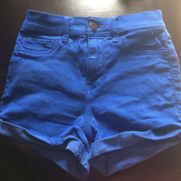 High waisted hollister jean shorts