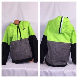 VS PINK Anorak Windbreaker Jacket Neon/Black